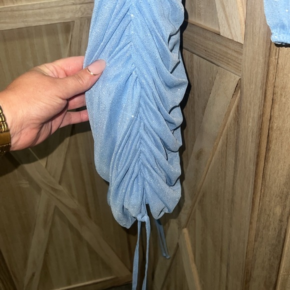 JUMP
Juniors' Glitter Ruched Mesh Mini Bodycon Dress - Picture 4 of 6